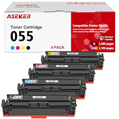 Canon トナーカートリッジ 055 4個セット Amazon.co.jp: 【純正品】CANON トナーカートリッジ055H 4色