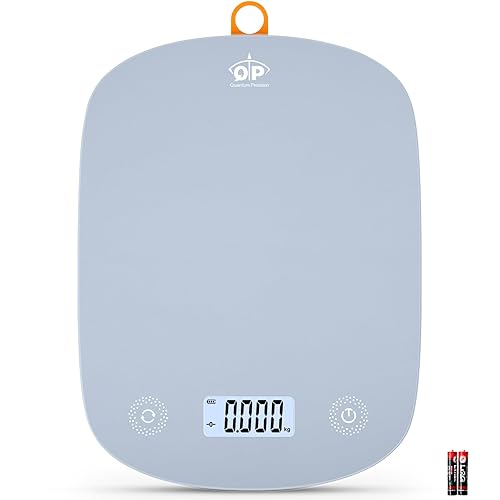 QP Báscula digital de alimentos, báscula digital de cocina de 11 libras, báscula de carne de alta precisión de 0.04 oz, 6 unidades, báscula de