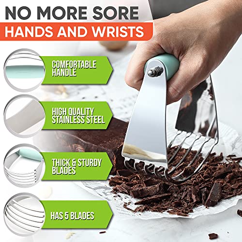 Ultimate Kitchen Essentials Bundle - Medium Dough Blender, Xl Box Grater, Swivel Peeler And Ice Cream Scoop, Mint #TOP1