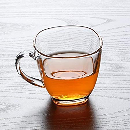 Home-Cart Glass Tea and Coffee Cup Set-6 Pieces, Transparent, 140 ml 3