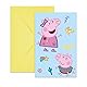Procos - Einladungen mit Umschlag Peppa Wutz Messy Play aus FSC-Papier, 6 Stück, PR94113