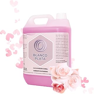 Blancoplata - Fregasuelos perfumado Higienizante Abrillantador Aroma Floral Duradero (Rosas, 5L)