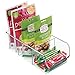 mDesign Plastic Food Storage Bin Organizer with 3 Compartments for Kitchen Cabinet, Pantry, Shelf, Drawer, Fridge, Freezer Organization - Holds Snack Bars - Ligne Collection - 2 Pack - Clear