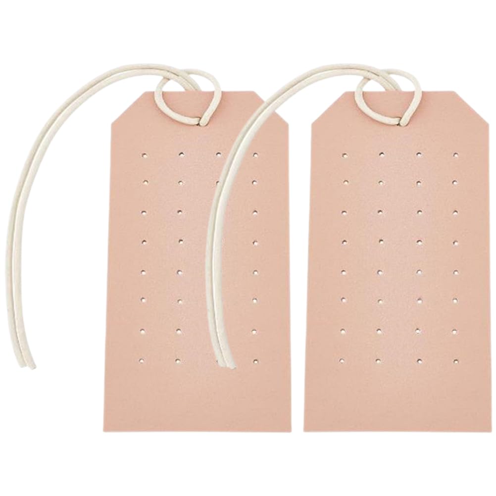 GALPADA 2pcs Travel Earring Holder Leather Jewelry Holder Earring Hanging Organizer Earring Organizer Leather Brooch Pin Holder Leather Jewelry Display Storage Clip Pu Leather