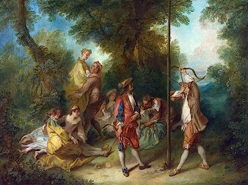 Posters et Art de Chambre Lancret Nicolas les Quatre Ages de l'Homme Maturité Tableau Toile 60x90