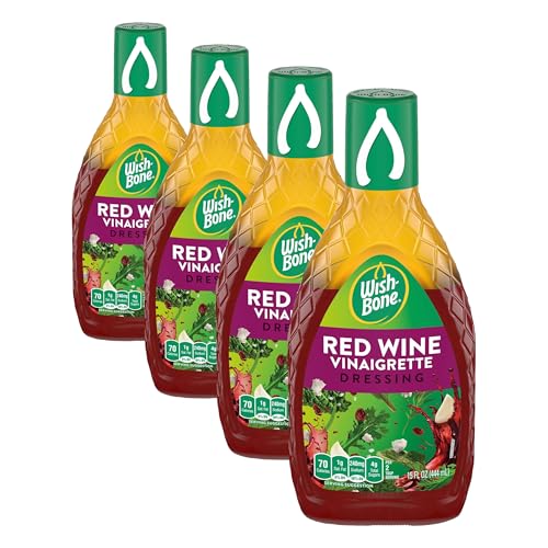 Image of Wish-Bone Red Wine Vinaigrette Salad Dressing, 15 FL OZ (Pack of 4)