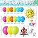 134Pcs Tropical Summer Beach Pool Party Balloon Garland Arch Kit,with Inflatable Beach Balls,Watermelon,Sun Foil Balloons for Hawaiian Luau Birthday Graduation Party Decorations - Hot Pink Yellow Blue
