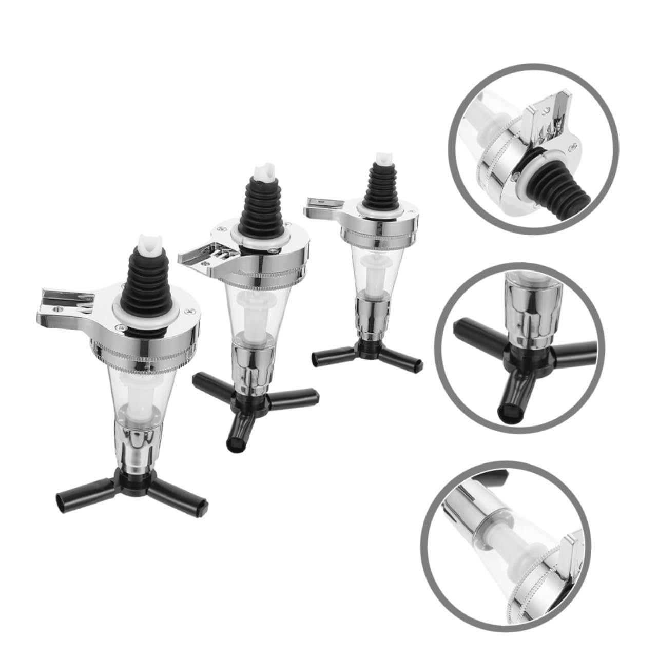 3 Piezas Dispensador de Licor Pared Bomba Dosificadora para Botellas Dispensador Bebidas Frío para Bar Vino y Agua Diseño Seguro y Duradero