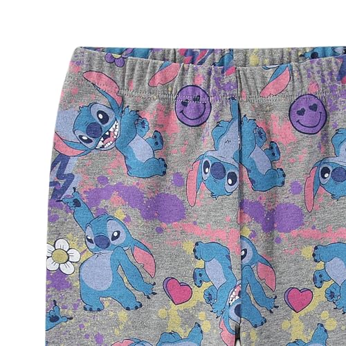 Image of Disney Lilo & Stitch Girls Short Sleeve T-Shirt and Legging Pants Set for Big Kids