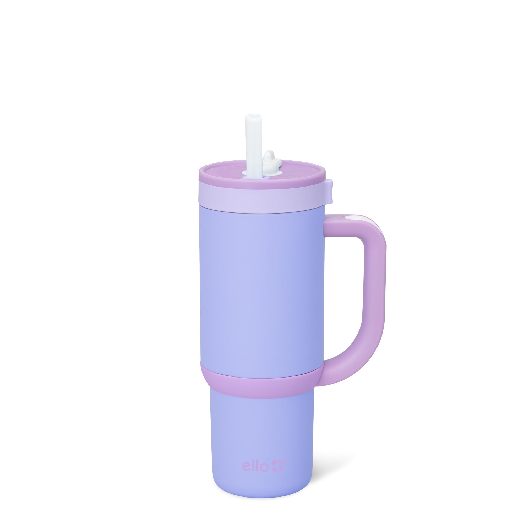 Ello Oasis 18oz Kids Tumbler with Handle & Retracting Straw, 100% Leakproof Reusable Insulated Stainless Steel Cup, Keeps cold for 18 Hours, Cup