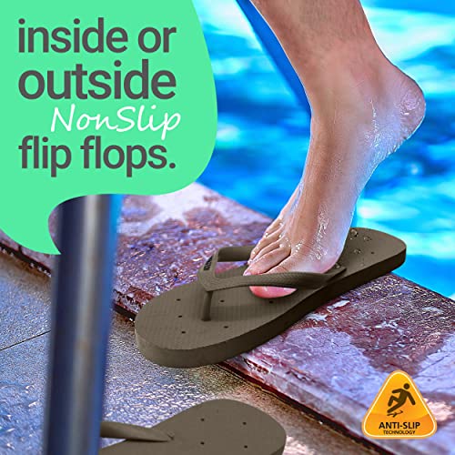 Image of Shower Shoez Men's Non-Slip Gym Pool Dorm Water Sandals Flip Flops