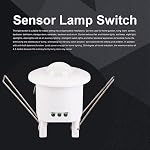 Infrared Motion Sensor 360 Degree Motion Detector Light Switch in-wall Ceiling-Mount PIR Motion Detector for Indoor DIY Lighting