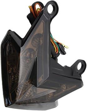 Motorcycle LED Brake Tail Light, Compatible with Kawasaki Z800 2013-2016, Z125 2016-2021, ZX-6R 2013-2017 Smoked