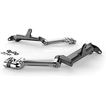 Ciro Frame Mounted Adjustable Highway Peg Mounts Kit (Chrome, Standard No Pegs)