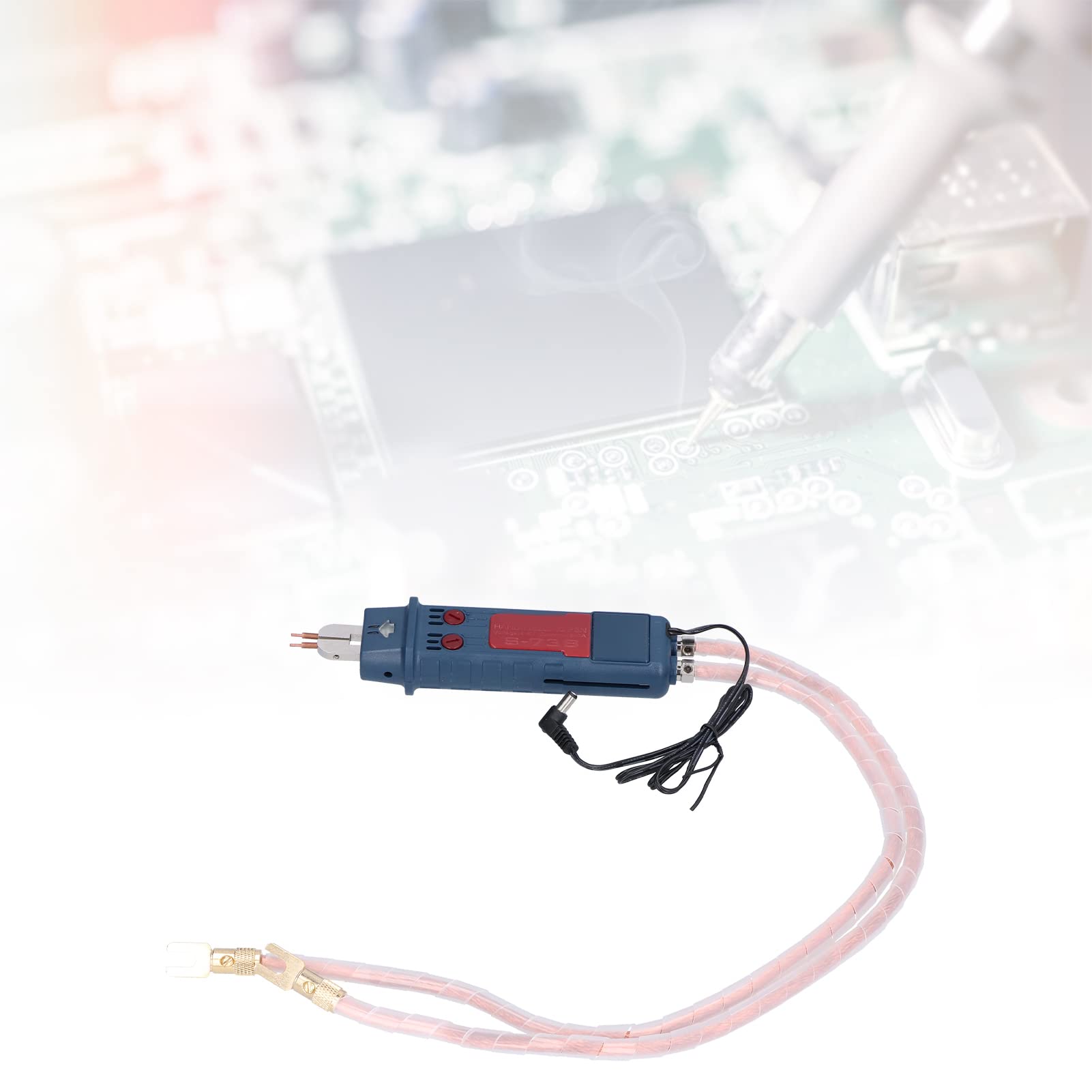 Spot Welding Pen Integrated Welder Tool with Trigger Switch Soldering Iron Kit for Precision Welding (73B soldering Pen (16 square copper wire)