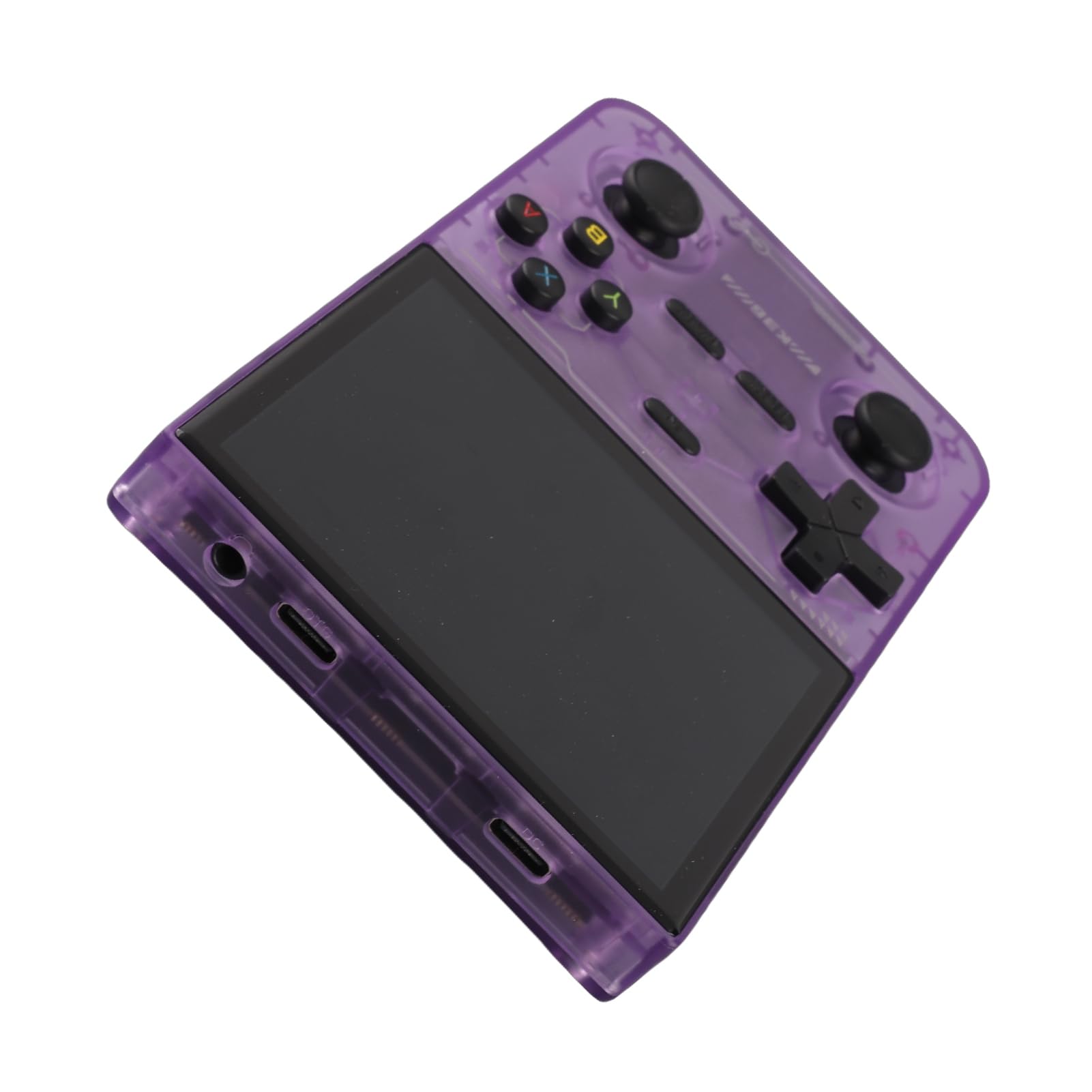 Generic Przenośny Odtwarzacz Gier z Ekranem 3,5 Cala Podwójny Joystick Przenośna Konsola do Gier z Profesjonalnym Chipem do dla Entuzjastów Retro (PURPLE)