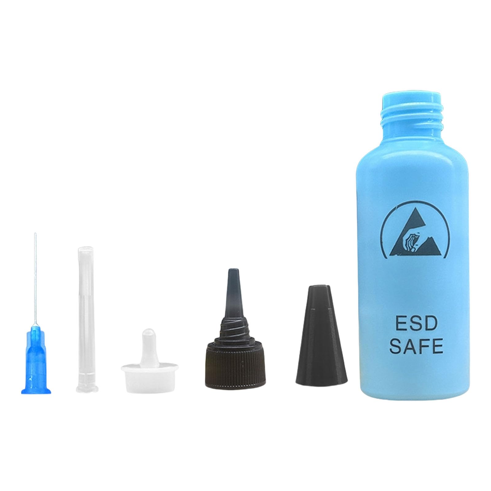LUJIAXI 65ml Leak Proof Needle Bottle Dispenser Solvent Bottle for Glues Removal Instrument Care Tool Maintenance Electronics Maintenance Solvent Container