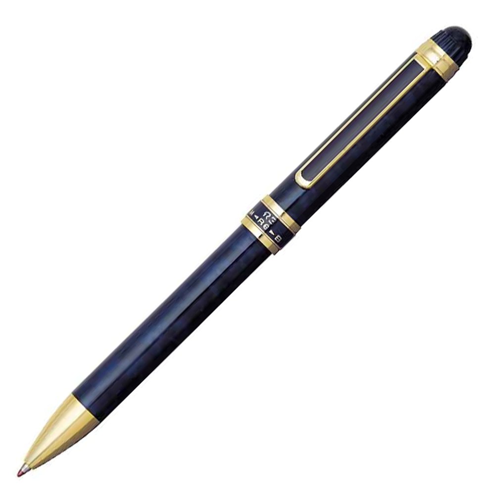 3 features sharp writing ballpoint pen + black + red Blue Marble MWB3000RN # 56 Platinum Nian Brush (japan import)