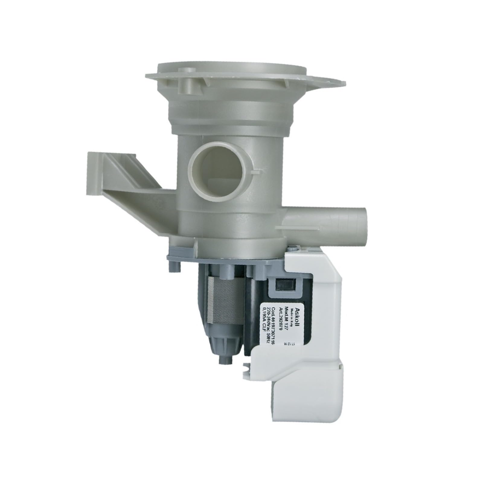LUTH Premium Profi Parts Ablaufpumpe kompatibel mit Whirlpool 481073071153 Askoll Mit Pumpenkopf Und Sieb für Waschmaschine Toplader