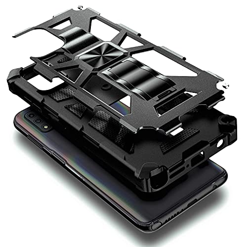 Nznd Case For Wiko Ride 3 With Tempered Glass Screen Protector (Maximum Coverage), Full-Body Protective [Military-Grade], Built-In Kickstand, Heavy-Duty Phone Case (Black) #TOP2