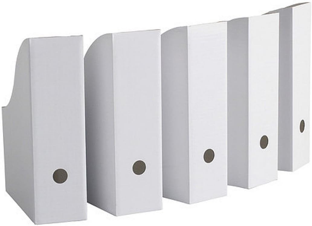 IKEA Magazine Storage Holder File White New 5 Pack FLYT