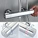 Umi. by Amazon - Columna de ducha Termostática 40℃ Altura Ajustable Ducha...
