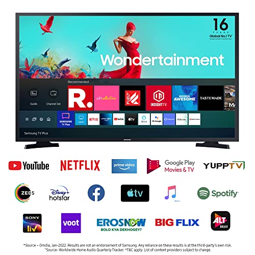 Image of Samsung 108 cm (43 inches) Wondertainment Series Full HD Smart LED TV UA43TE50FAKXXL (Black-Hair Line)