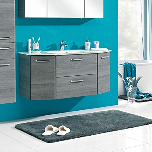 Waschtischunterschrank Pelipal Alika Breite 111 cm graphit Struktur quer graphit Struktur quer zerlegt