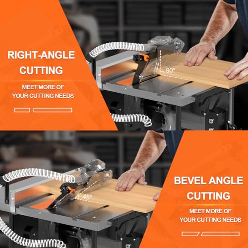 POWSTR Table Saw with 98% Dust Collection