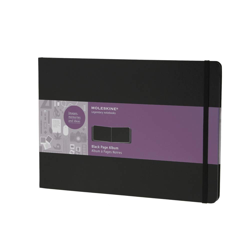 Moleskine Art Plus Black Page Album, A4, Black, Hard Cover (8.5 x 12) (Black Page Albums