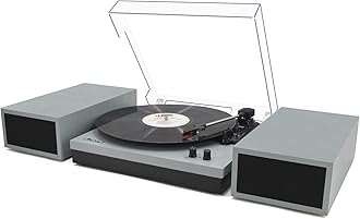LED Turntable with Built-in Speakers