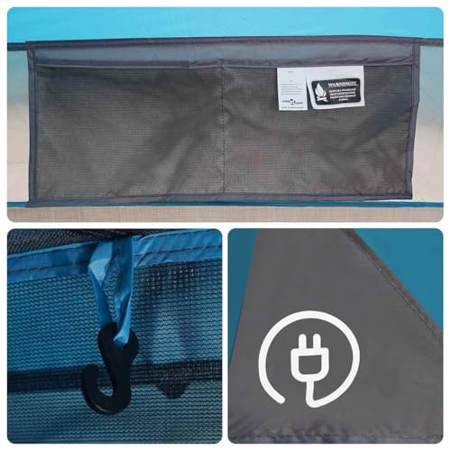 Tente de camping imperméable en polyester vert pour vos randonnées - 7