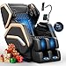 NAGLIFOR Massage Chair Full Body, Zero Gravity Massage Chair 2026 for Back Fatigue with 10 Fixed Rollers, Heating, Airbags, Phone Controller, Bluetooth Speaker, Nightlights for Living Room, Bedroom