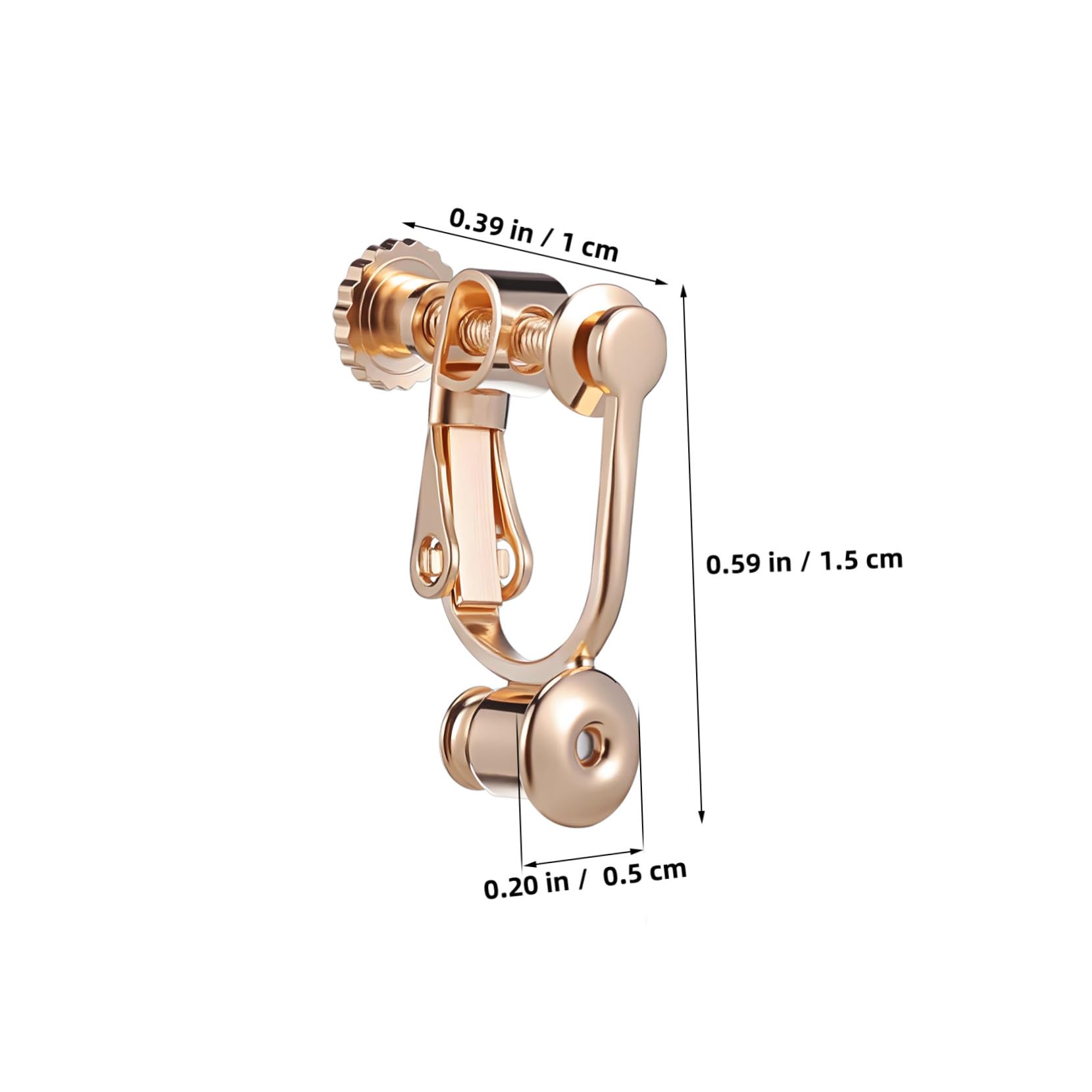 Convertitori per Orecchini a Clip Fai da Te 20 Pezzi in Rame | Oro e Argento, Resistenti allo Sbiadimento e Delicati sulla Pelle, per Creazioni di Bigiotteria
