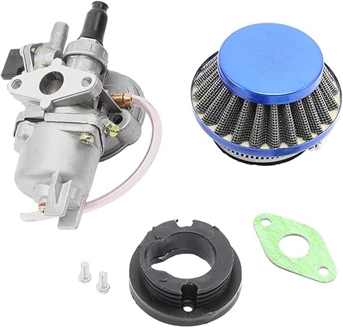 Miniatura 6 de Fuerdi carburador de 44 mm con filtro de aire para minimotocicleta de cross, cuatriciclo, minimotocicleta y escúter de 47 y 49 cc