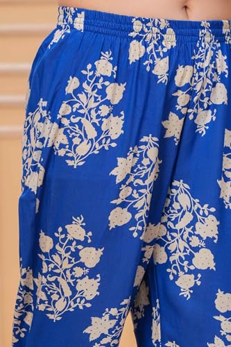 Image of Women's Printed Night Suit of Kurti & Pajama Set Women Night Wear Set