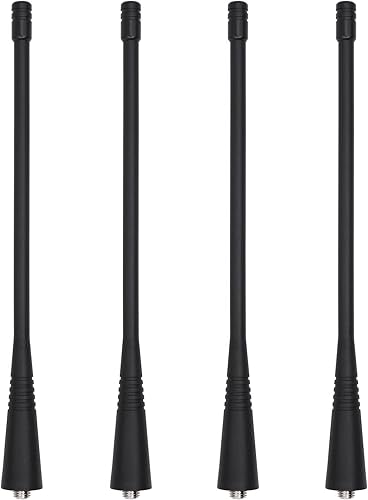 4 unidades PMAE4016 PMAE4016A UHF 400-470 Mhz antena apta para Motorola CP150 CP185 CP200 CP200D CP200XLS PR400 PR860 EP350 EP450 GP300 HT750 HT1255
