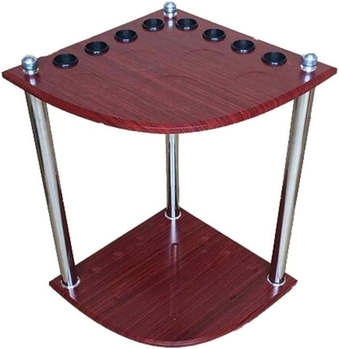 Pool Cue Rack,Natural Solid Wood Billiard Stick Stand Rack,Hold Up to 8 Snooker Cues