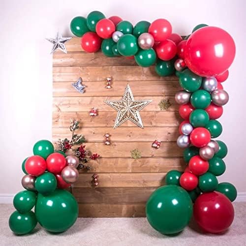 Miniatura 5 de Paquete de 100 globos verdes de 5 pulgadas, globos de color verde oscuro de JOGAMS para decoraciones de fiesta de cumpleaños con temática de safari