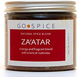 Za'atar Middle Eastern Condiment Seasoning - Mix with Oil and Spread Over flatbreads Before Baking in The Oven or as a dip. Also use as a Condiment to Scatter Over houmous or a Salad - 80g