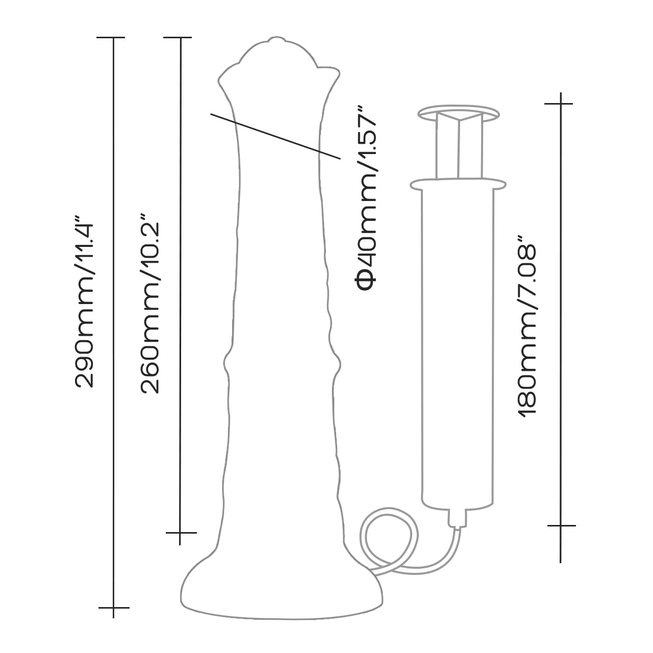 Fancy Knight lungo pene-dildo, vai a profonda soddisfazione XL sex toy | NNSX dildo fetish YIFF inseribile da 10'',dispositivo di masturbazione in silicone per fandom fantasy o soft SM