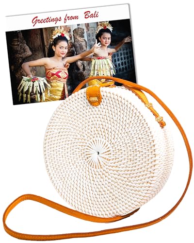 Sac en rotin rond Bali pour femme : l'accessoire artisanal tressé incontournable