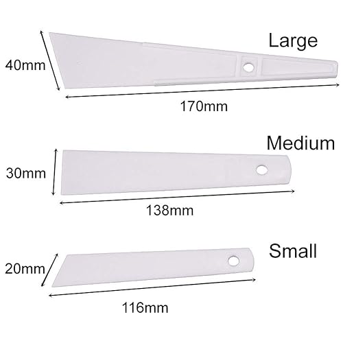 Miniatura 2 de 3 unidades de diferentes tamaños de pegamento de diferentes tamaños, aplicador de pegamento, raspadores de pintura para herramientas de manualidades