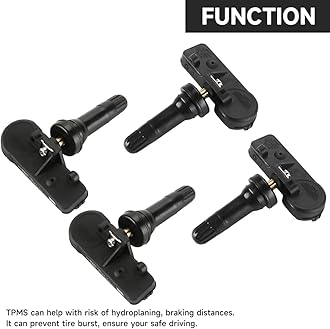 315MHz TPMS Sensor, Tire Pressure Monitoring System Sensor - Compatible for Lincoln MKT MKZ MKS 2011-2014, for Ford F-250/F-350/F-450/F-550 Super Duty 2010-2014 - Replace Part DE8T-1A180-AA Set of 4