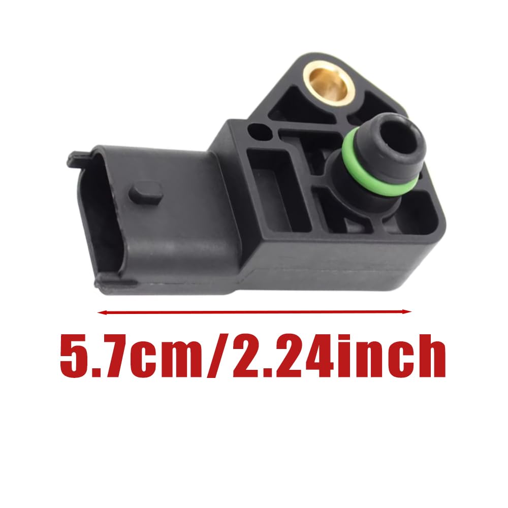 Sensor MAP 0281002487, Sensor de Presión de Admisión, Sensor de Presión del Colector de Aire 3 Pines, Compatible con Opel Astra H A04 1.7 CDTI y Astra G CC T98 Diesel 2004-2009/12,97287868