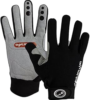 Optimum Men Cycling Hawkley MTB/BMX Gloves  Breathable Full Finger  Warm Padded Thermal Insulated - Black, Large