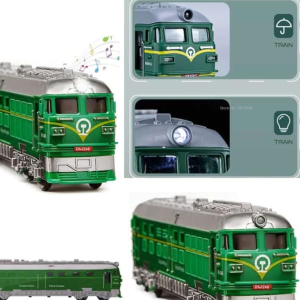 FROWWY Retro Trains Model Train Toy Simulation Locomotive Children Toy Green (B0CV7W5BR3) Amazon Price History, Amazon Price Tracker