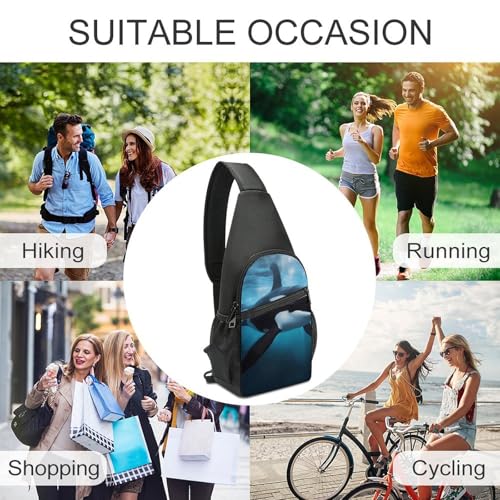 Mochila pequeña sling para senderismo unisex miniatura 5