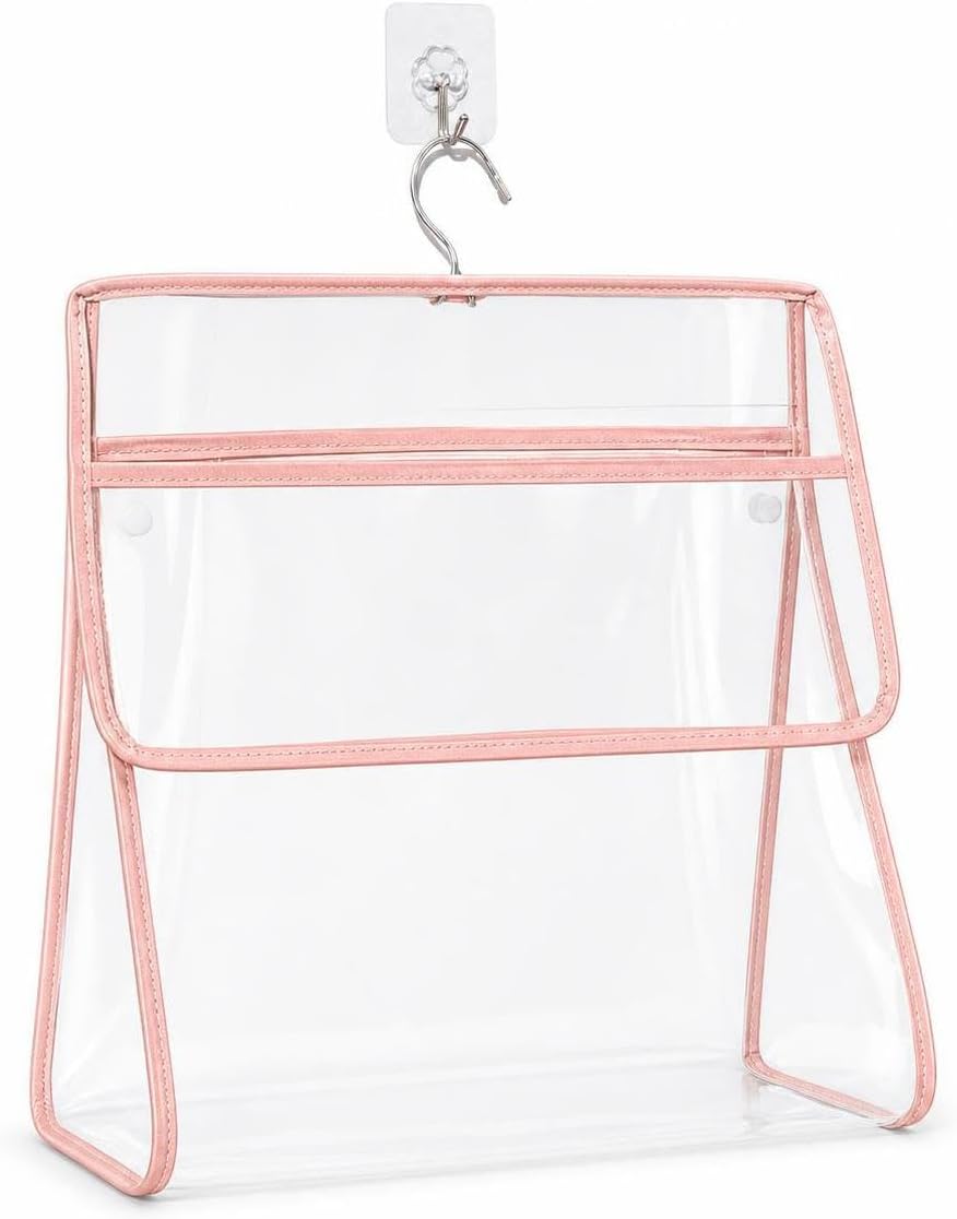 Waterproof Hanging for College Dorms &, with Touch Screen, Organizer for Travel Essentials, Pink