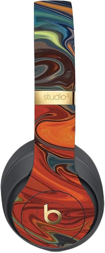 MightySkins Skin Compatible with Beats Studio 3 Wireless - Lava Water | Protective, Durable, and Unique Vinyl Decal wrap Cover | Easy to Apply, Remove, and Change Styles | Made in The USA